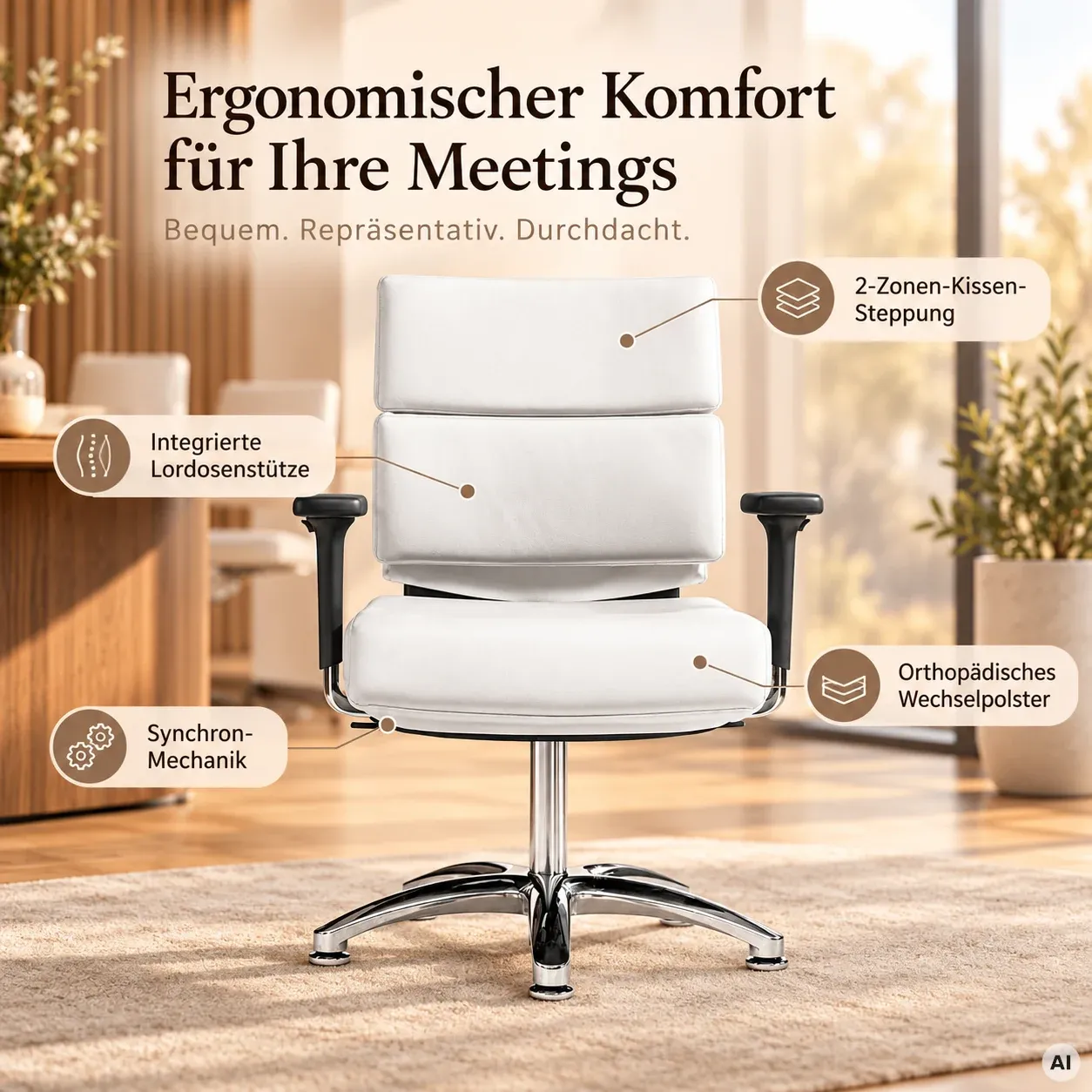 Paradise ME - Bequemer Konferenzstuhl