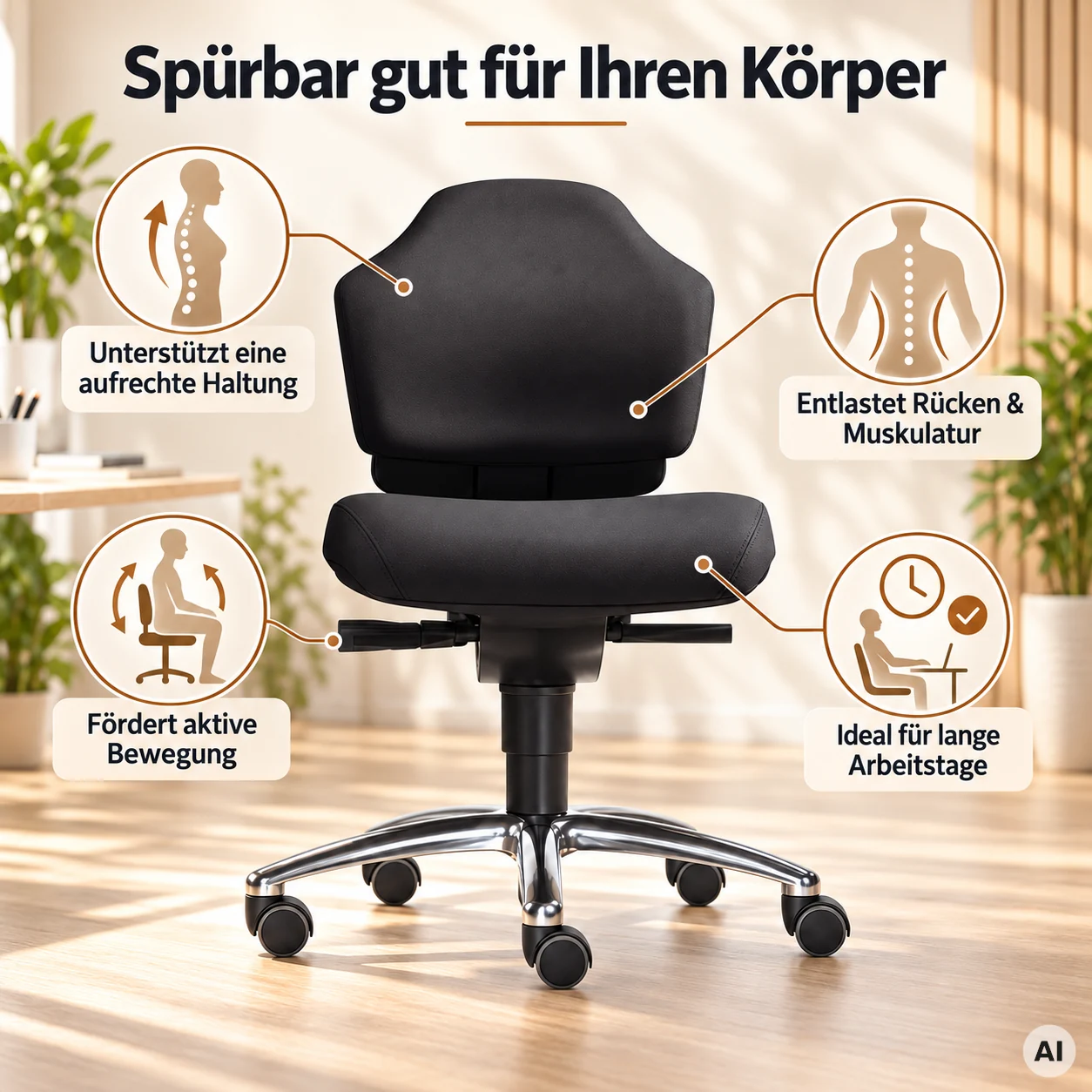 Earth S - Feng Shui Gesundheits-Bürostuhl